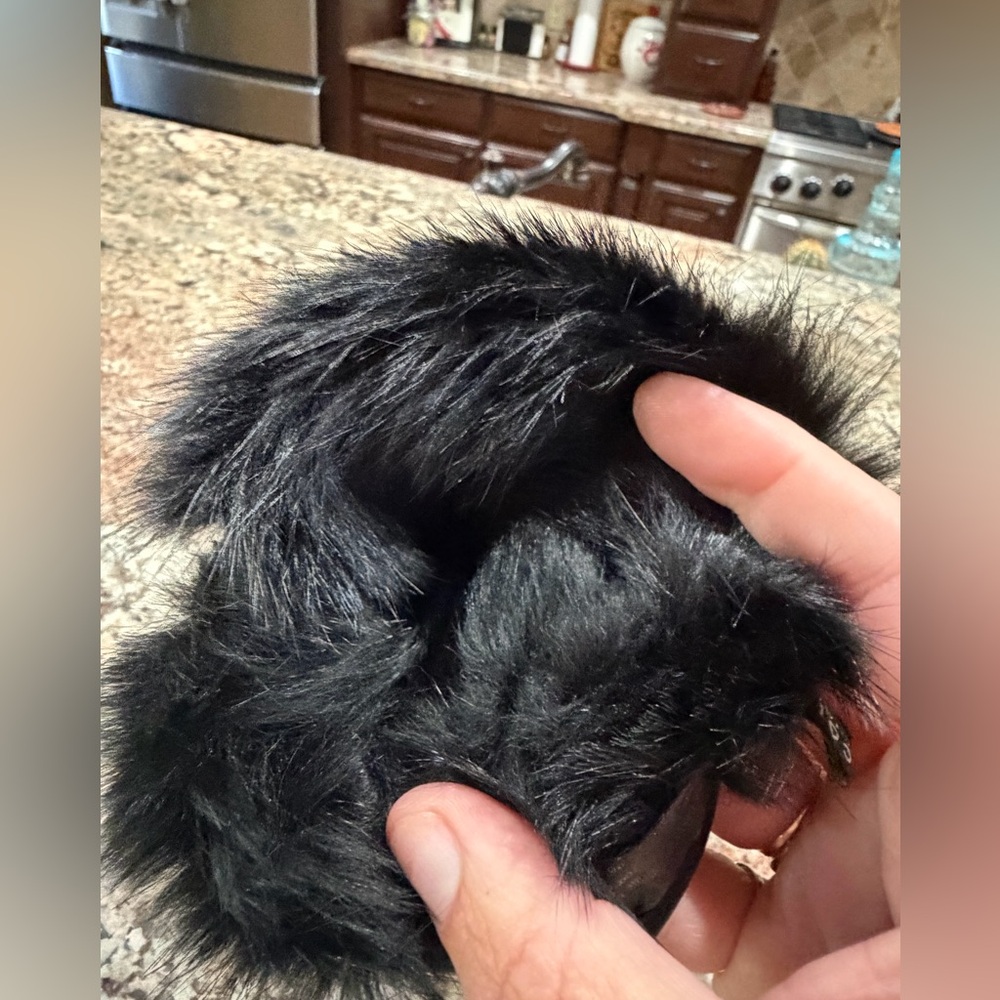 Gucci Nappa Leather Rabbit Fur Lined Gloves - Picture 7 of 9